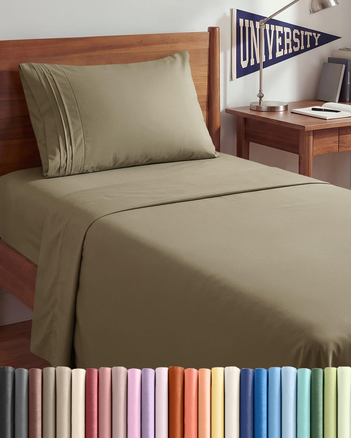 CGK Unlimited 4 Piece Sheet Set - Ultra-Soft, Breathable & Cooling Bed Sheets Set - Hotel Luxury Bedding for Women & Men with Deep Pockets - Wrinkle & Fade Free - Oeko-Tex