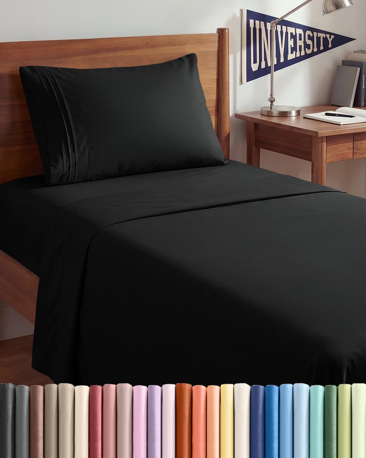 CGK Unlimited 4 Piece Sheet Set - Ultra-Soft, Breathable & Cooling Bed Sheets Set - Hotel Luxury Bedding for Women & Men with Deep Pockets - Wrinkle & Fade Free - Oeko-Tex