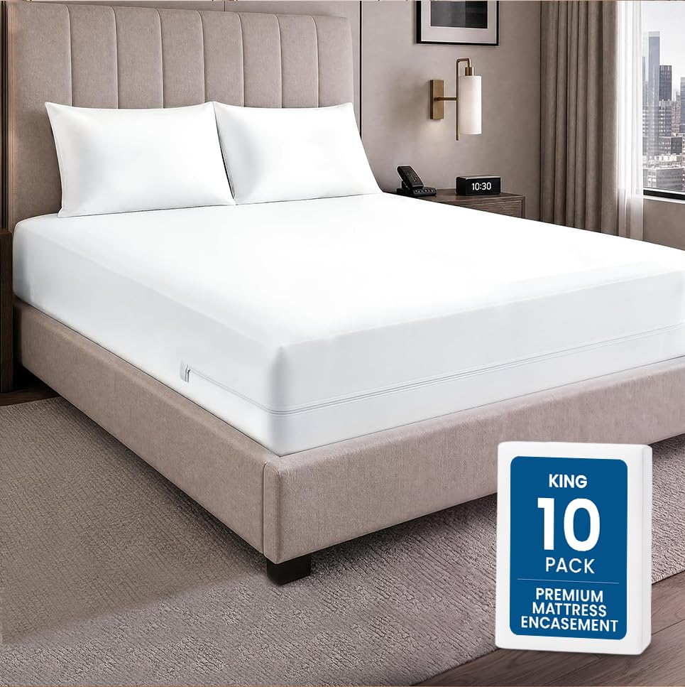 Utopia Bedding Premium Waterproof Bed Bug Mattress Cover, Zippered Mattress Protector, Dust Mite Proof 6-Sided Mattress Encasement for Bed