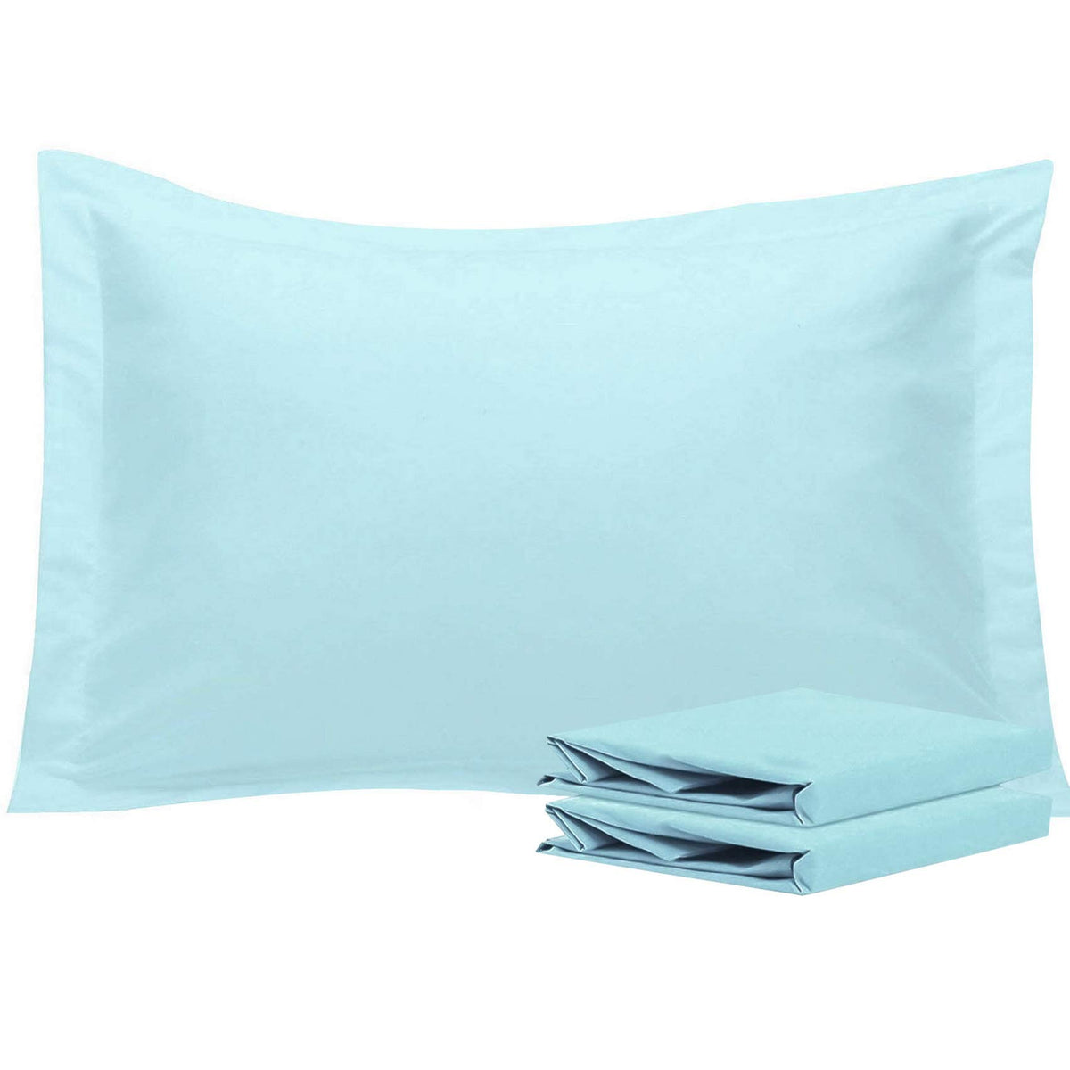 NTBAY Brushed Microfiber Pillow Shams, Soft and Cozy, Wrinkle, Fade, Stain Resistant 2 Pack Pillow Cases