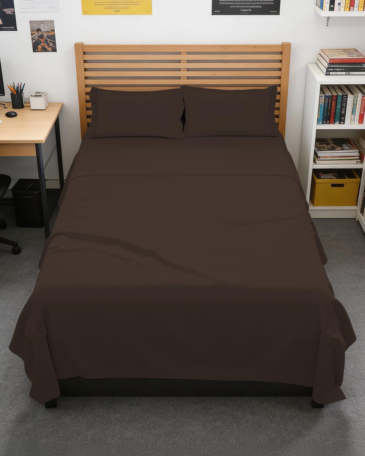CGK Unlimited 4 Piece Sheet Set - Ultra-Soft, Breathable & Cooling Bed Sheets Set - Hotel Luxury Bedding for Women & Men with Deep Pockets - Wrinkle & Fade Free - Oeko-Tex