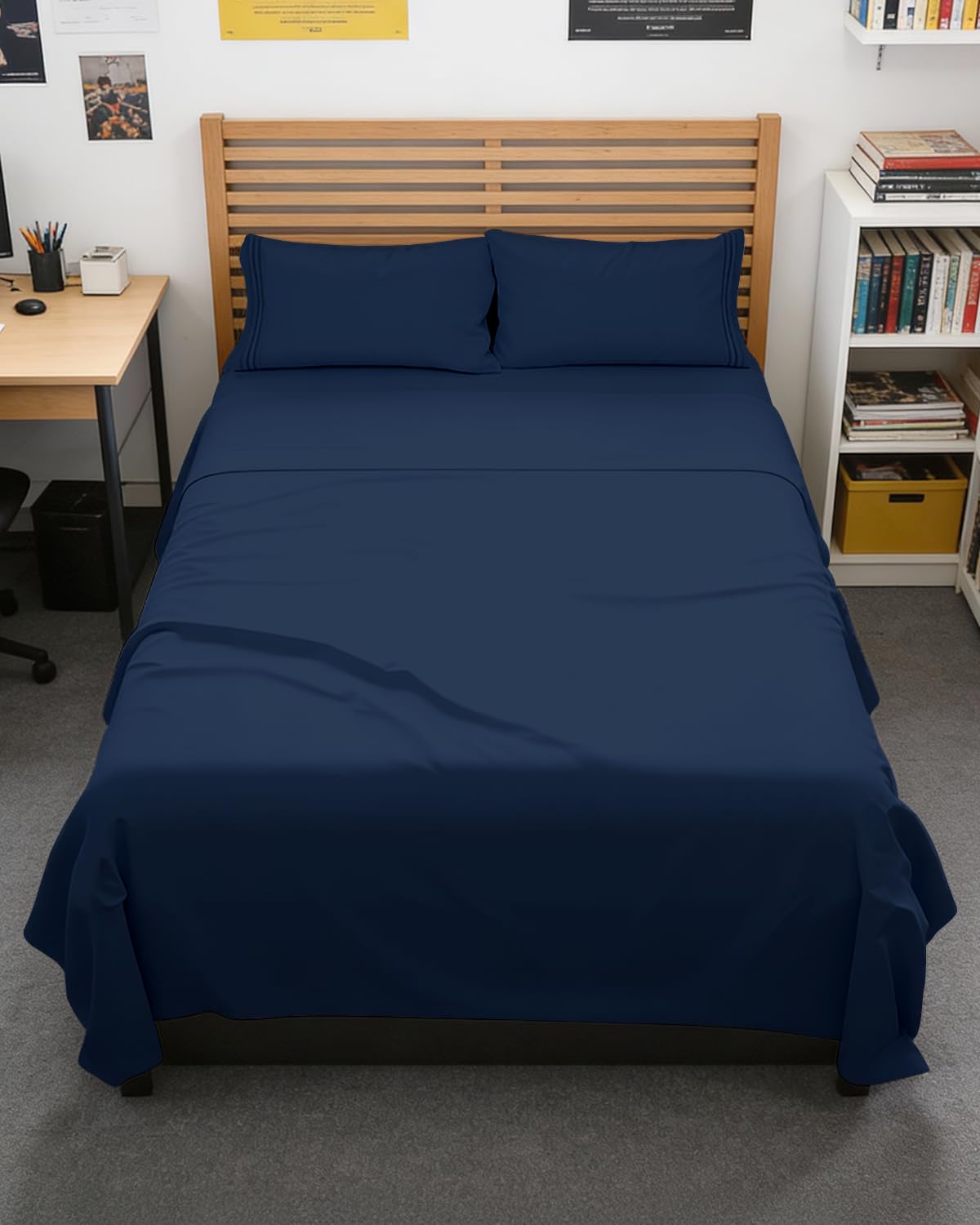 CGK Unlimited 4 Piece Sheet Set - Ultra-Soft, Breathable & Cooling Bed Sheets Set - Hotel Luxury Bedding for Women & Men with Deep Pockets - Wrinkle & Fade Free - Oeko-Tex