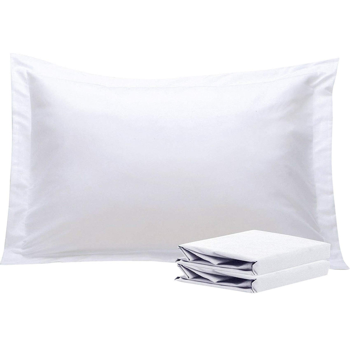 NTBAY Brushed Microfiber Pillow Shams, Soft and Cozy, Wrinkle, Fade, Stain Resistant 2 Pack Pillow Cases