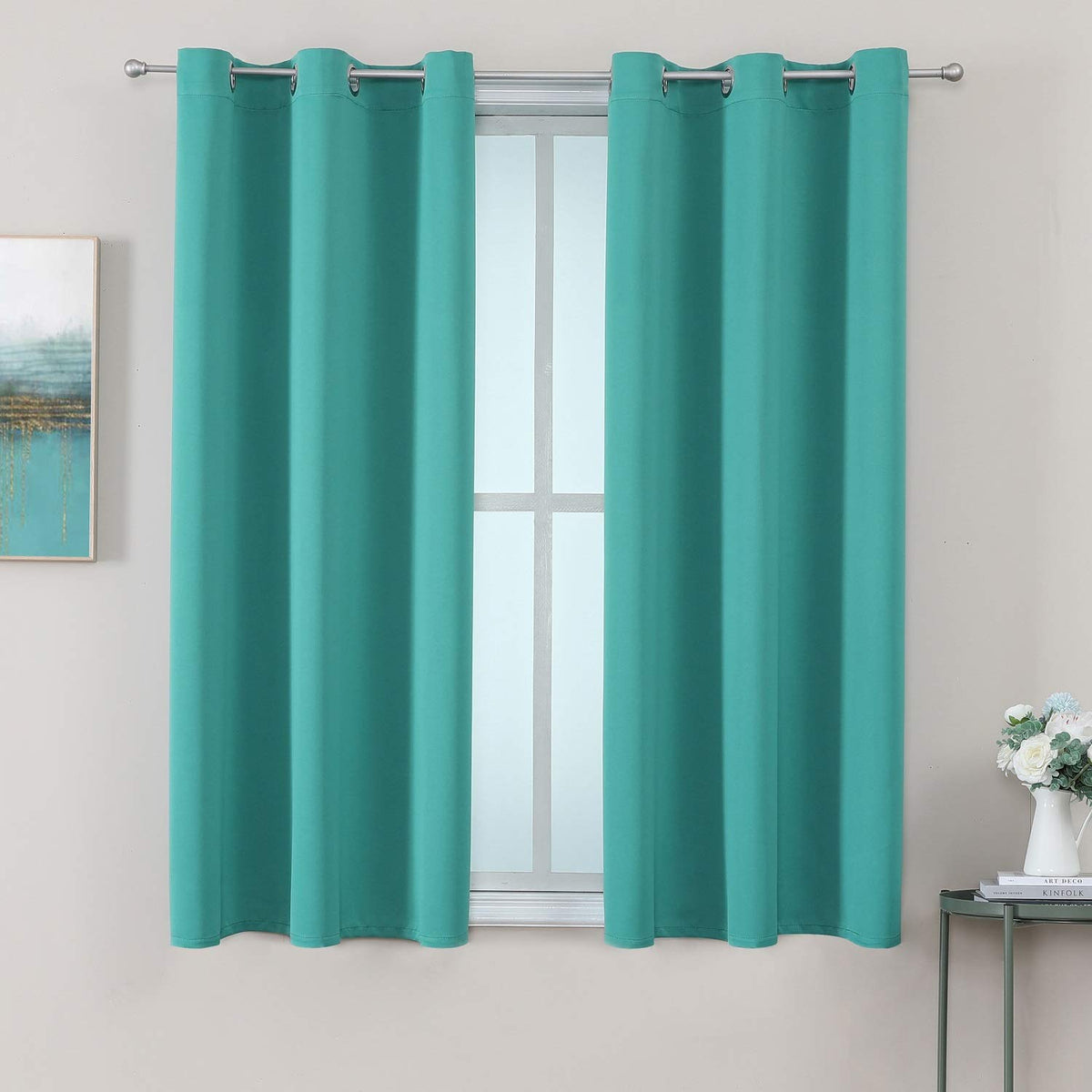 ChrisDowa 2-Panel Thermal Insulated Blackout Curtains
