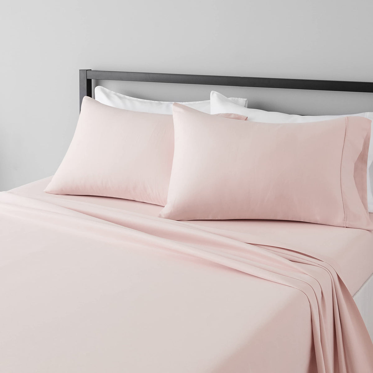 Amazon Basics Lightweight Super Soft Easy Care Microfiber 4-Piece Bed Sheet Set with 14-Inch Deep Pocket
