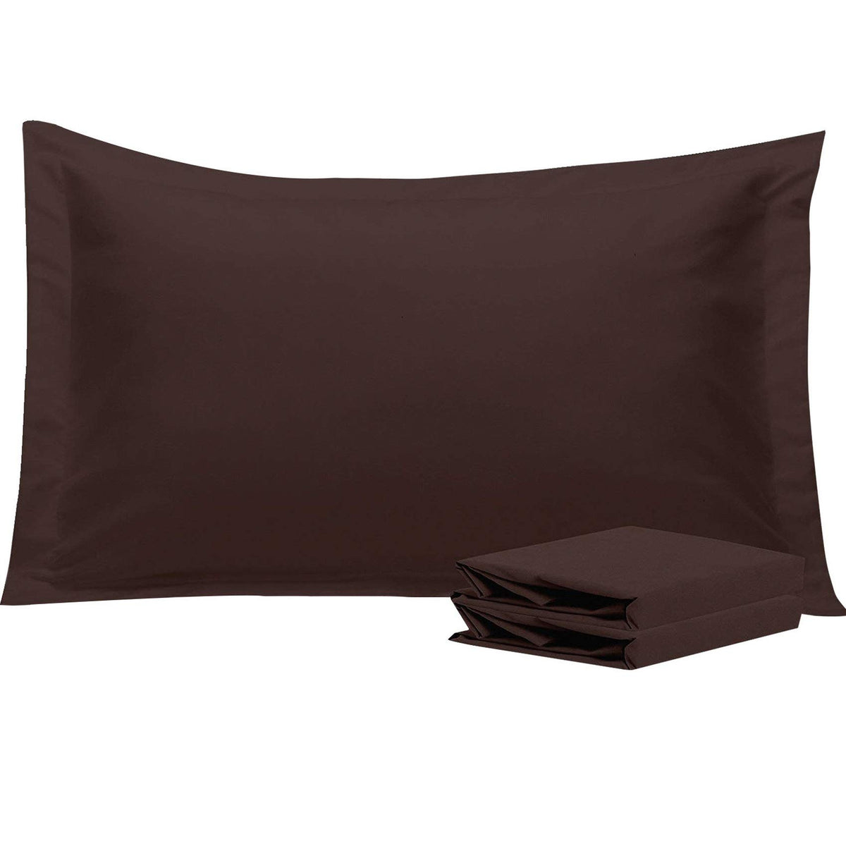 NTBAY Brushed Microfiber Pillow Shams, Soft and Cozy, Wrinkle, Fade, Stain Resistant 2 Pack Pillow Cases
