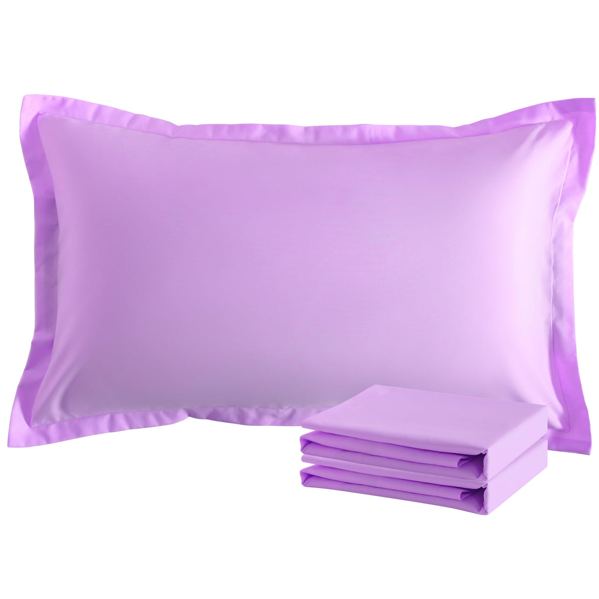 NTBAY Brushed Microfiber Pillow Shams, Soft and Cozy, Wrinkle, Fade, Stain Resistant 2 Pack Pillow Cases