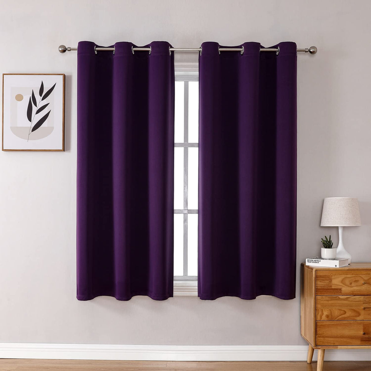ChrisDowa 2-Panel Thermal Insulated Blackout Curtains