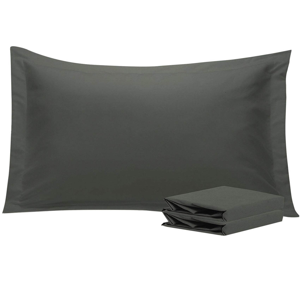 NTBAY Brushed Microfiber Pillow Shams, Soft and Cozy, Wrinkle, Fade, Stain Resistant 2 Pack Pillow Cases