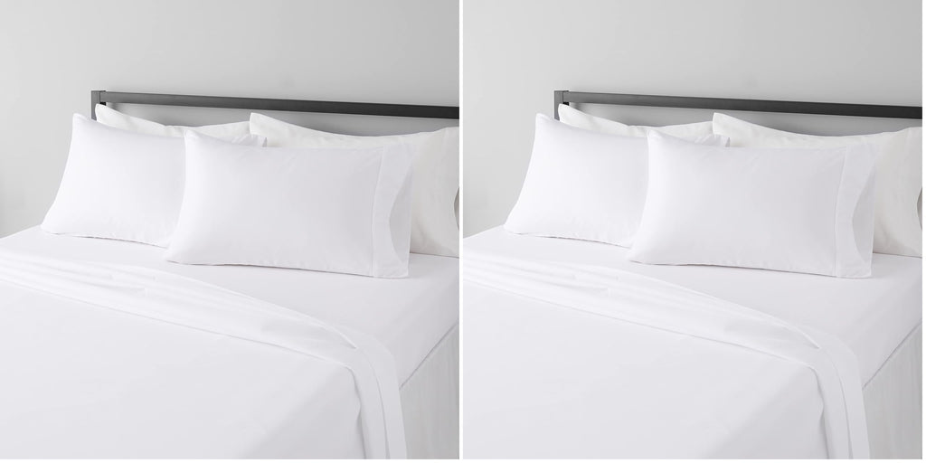 Amazon Basics Lightweight Super Soft Easy Care Microfiber 4-Piece Bed Sheet Set with 14-Inch Deep Pocket