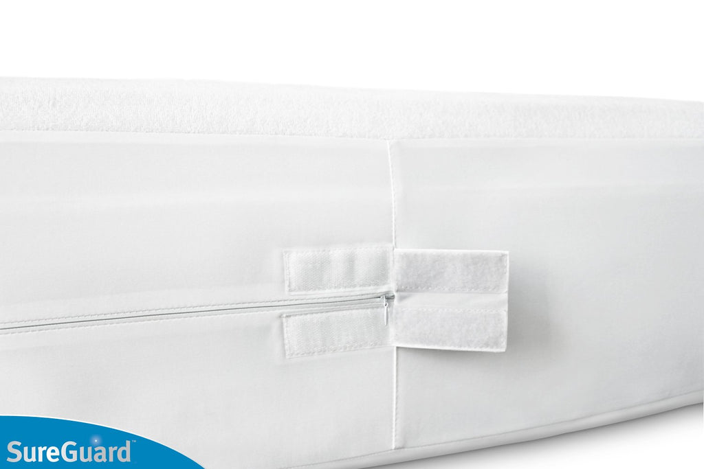 SureGuard Mattress Encasement - 100% Waterproof, Bed Bug Proof, Hypoallergenic - Premium Zippered Six-Sided Cover