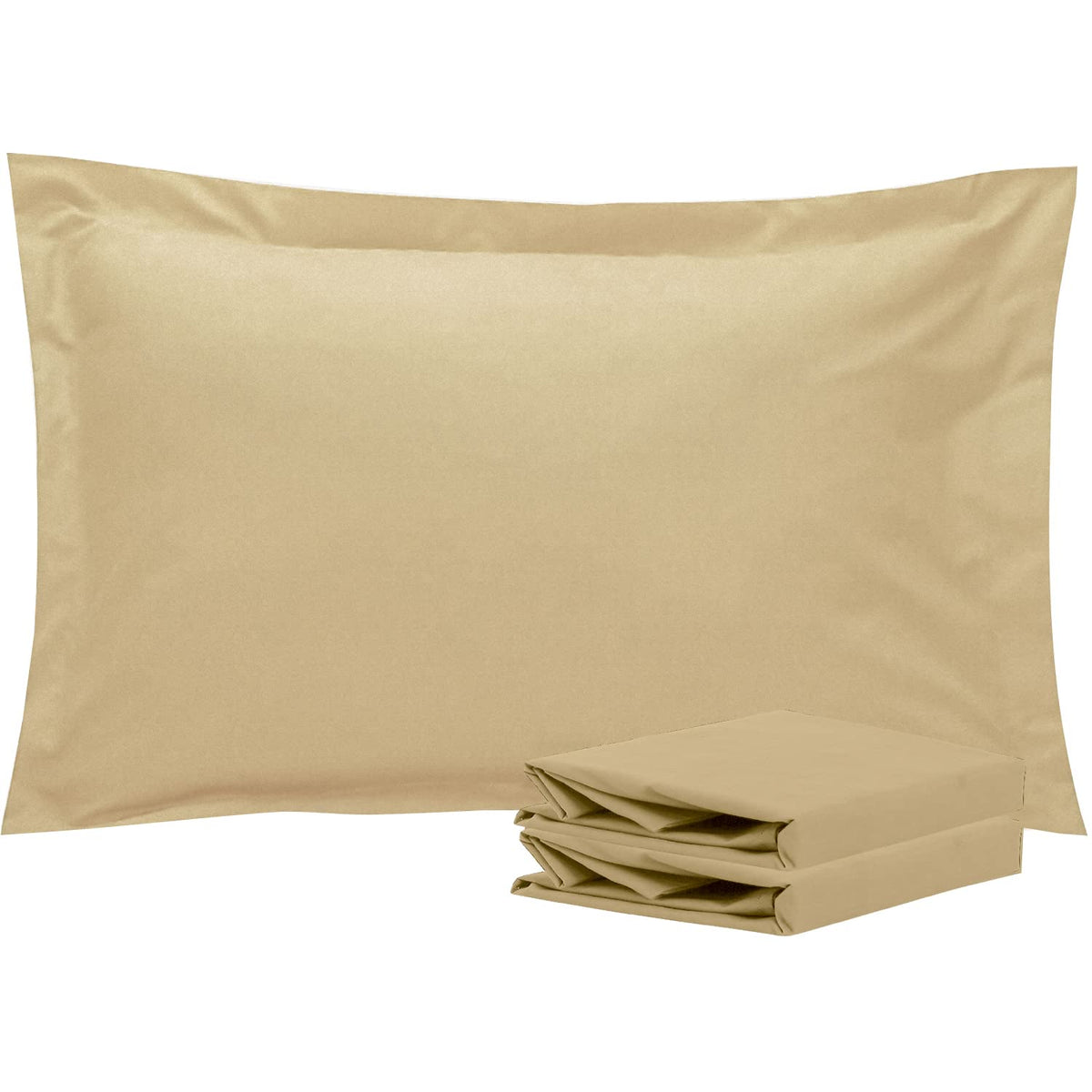 NTBAY Brushed Microfiber Pillow Shams, Soft and Cozy, Wrinkle, Fade, Stain Resistant 2 Pack Pillow Cases