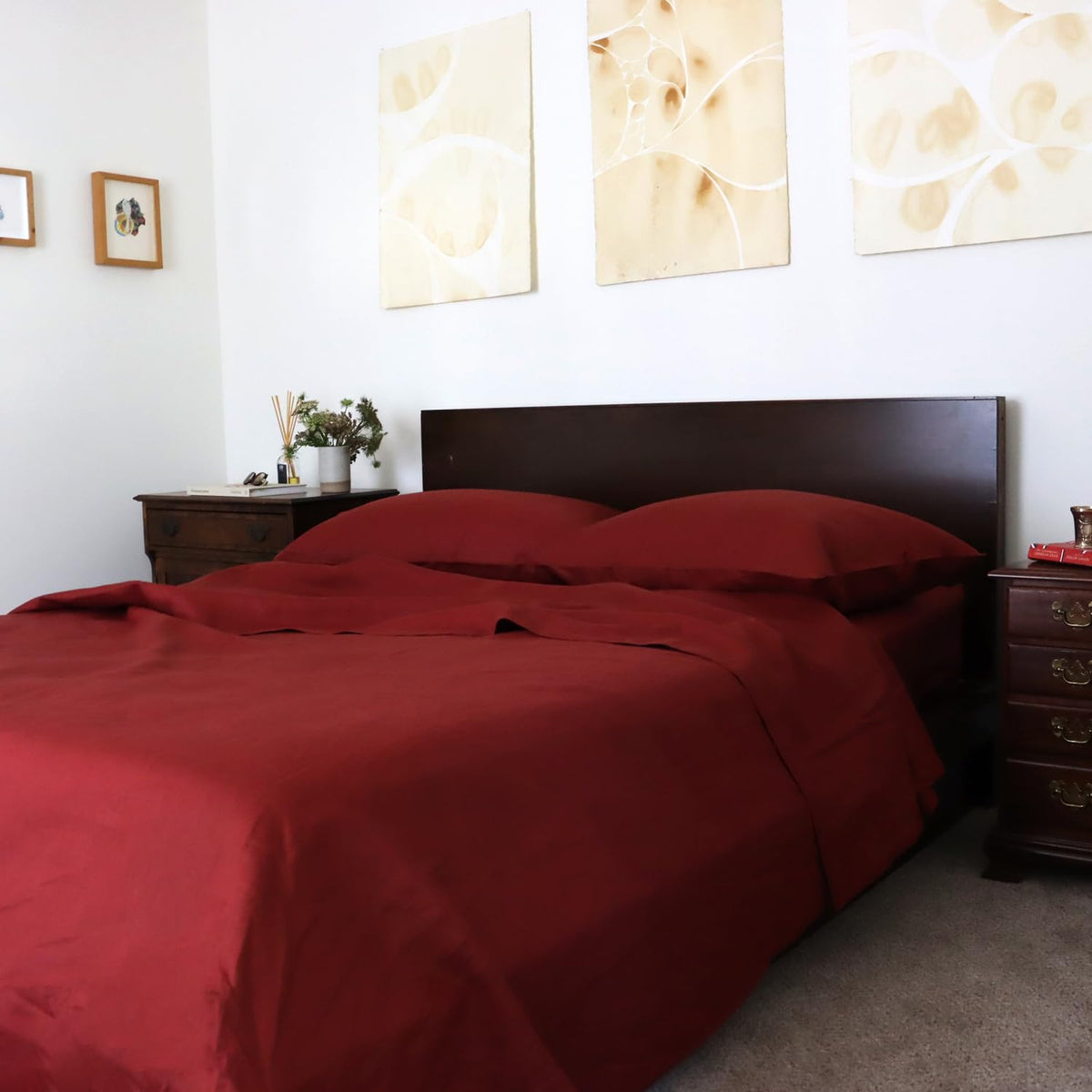 Huddleson Linen Sheet Set Breathable French Flax Woven in Italy European Luxury Quality Sheets