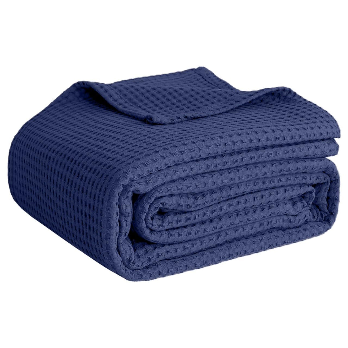 100% Cotton Waffle-Weave Lightweight Summer Bed Blanket