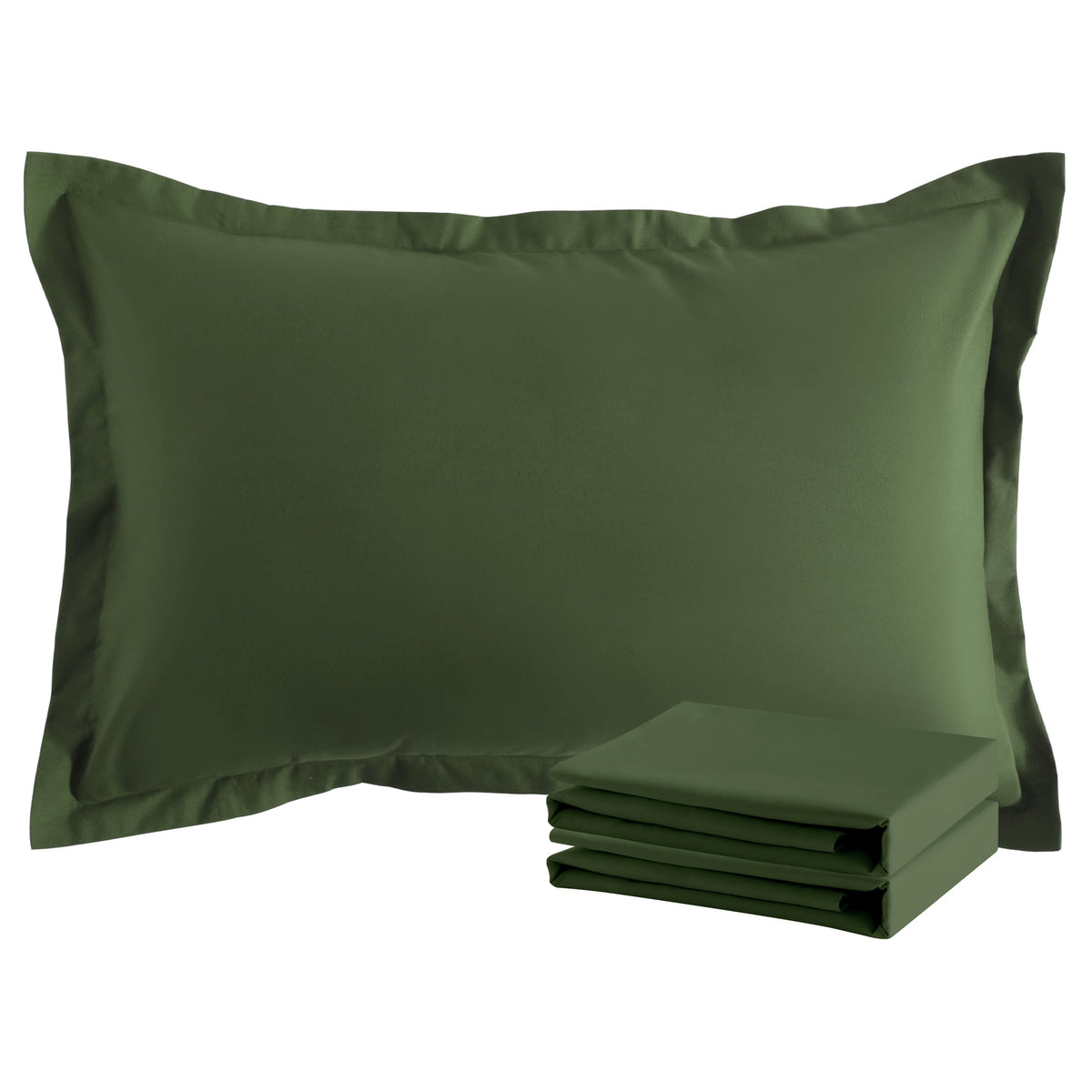 NTBAY Brushed Microfiber Pillow Shams, Soft and Cozy, Wrinkle, Fade, Stain Resistant 2 Pack Pillow Cases
