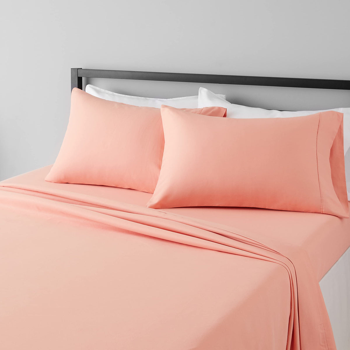 Amazon Basics Lightweight Super Soft Easy Care Microfiber 4-Piece Bed Sheet Set with 14-Inch Deep Pocket