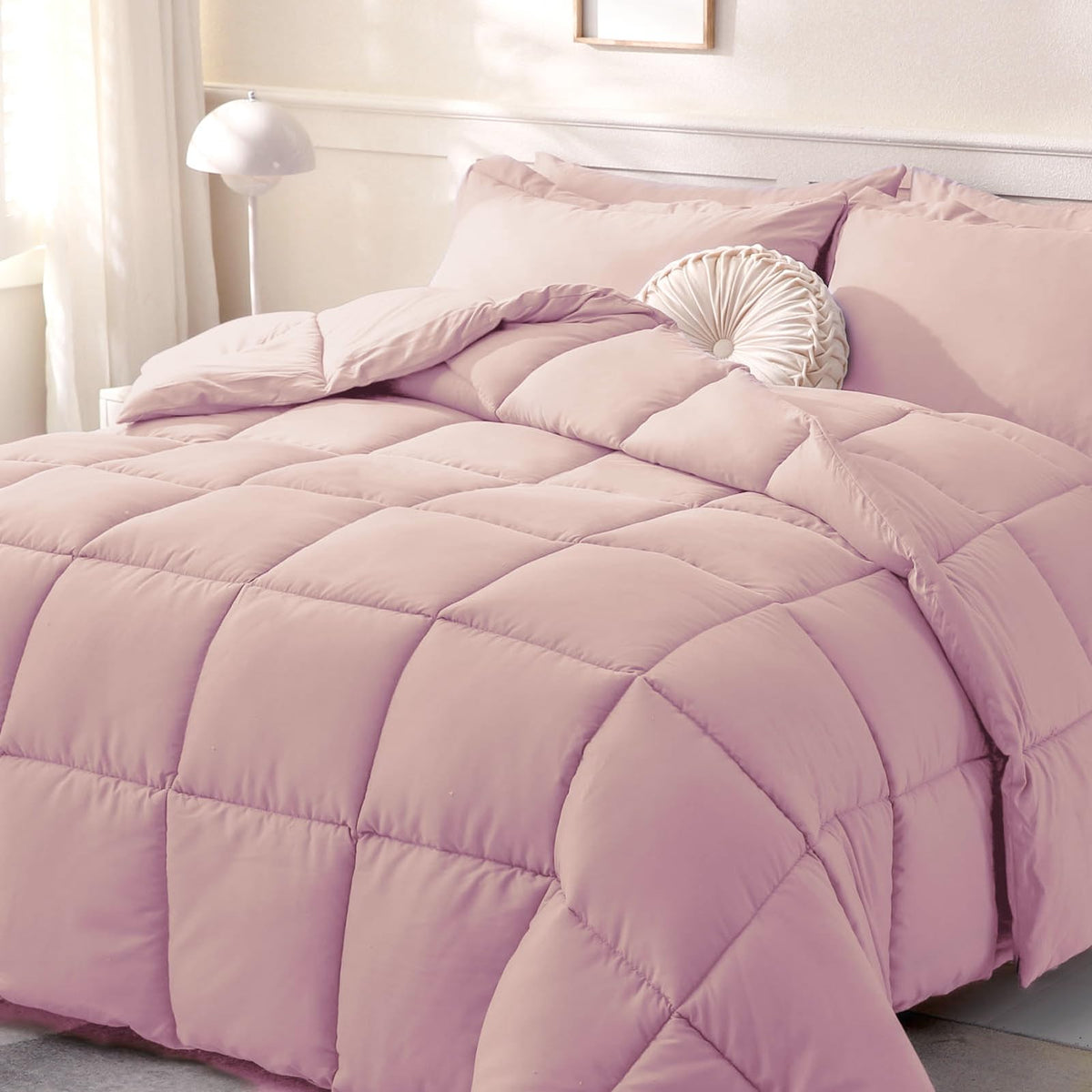 DOWNCOOL Comforters Size, White Duvet Insert, Lightweight Quilt
