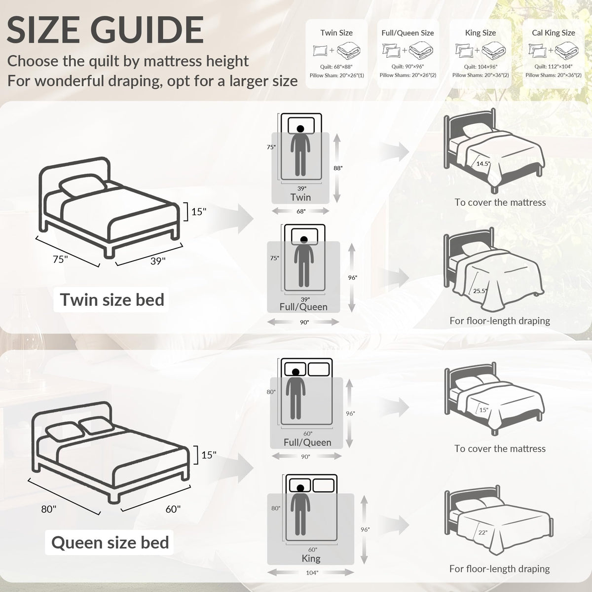 Exclusivo Mezcla Quilt Bedding Set, Lightweight Bedspreads Soft Modern Geometric Coverlet Set