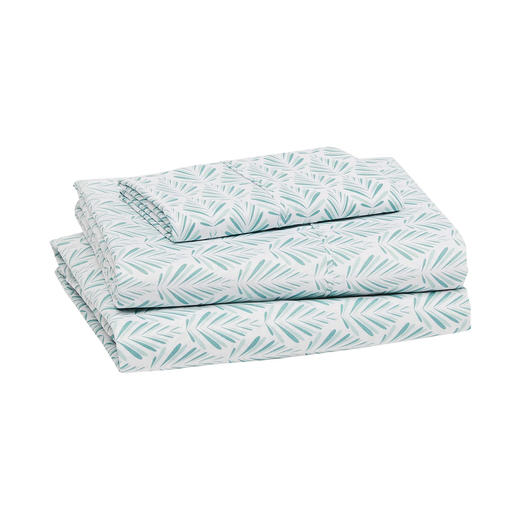 Amazon Basics Lightweight Super Soft Easy Care Microfiber 4-Piece Bed Sheet Set with 14-Inch Deep Pocket