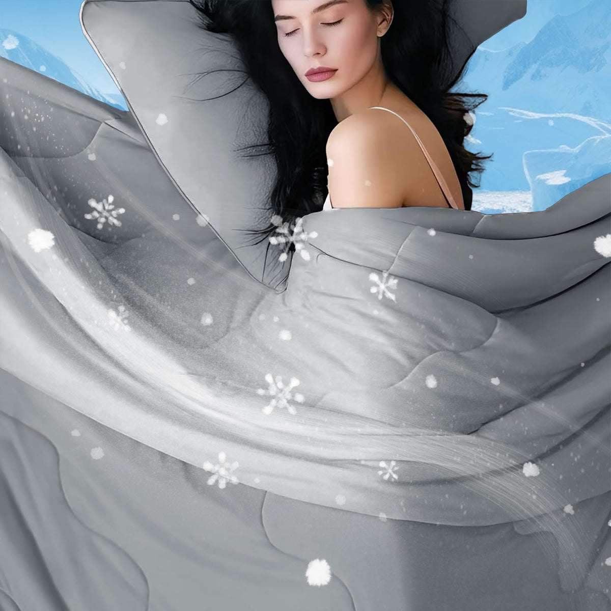 DOWNCOOL Lightweight Cooling Comforter for Hot Sleepers