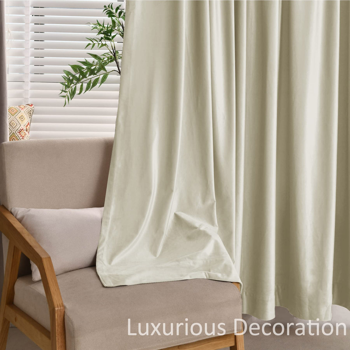 Fcosie Extra Long Velvet Curtain Pinch Pleated Drape 10-24 ft Length Custom-Made Drapery for High Ceilings, Room Darkening Curtain Panel, Loft Window Draperies for Theater Hall Gallery Cinema, 2 PCS