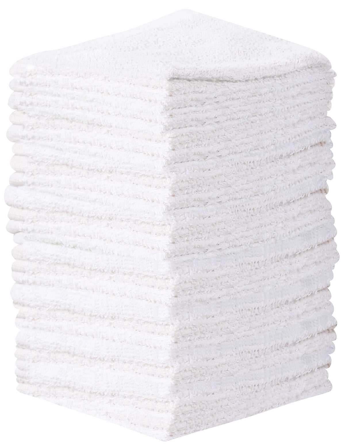 Towel and Linen Mart 100% Cotton White 6 Pack Bath Towel Set, Quick Dry, Super Absorbent, Light Weight, Soft Feel for Hotel, Spa and Bathroom (27 X 54)