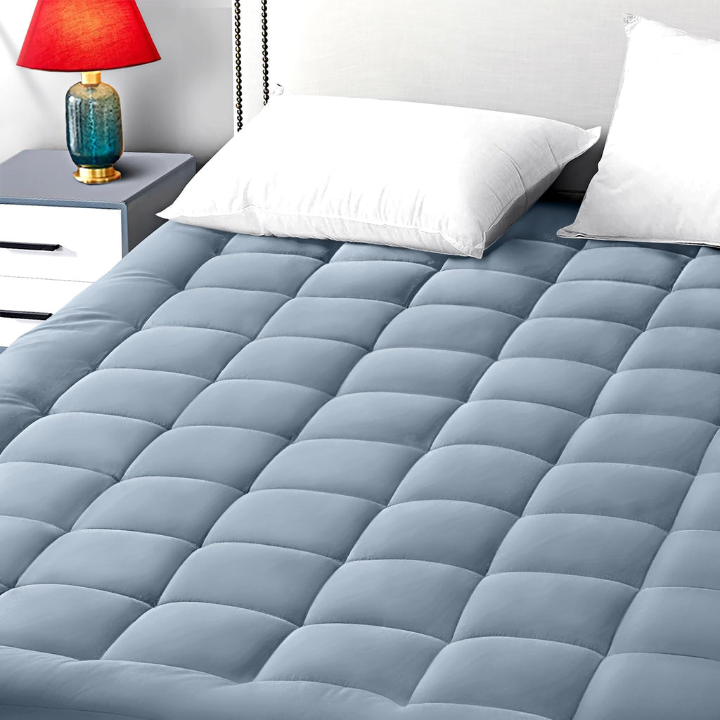 EASELAND Mattress Pad Cover Cotton Top 8-21" Deep Pocket Pillow Top Mattress Topper
