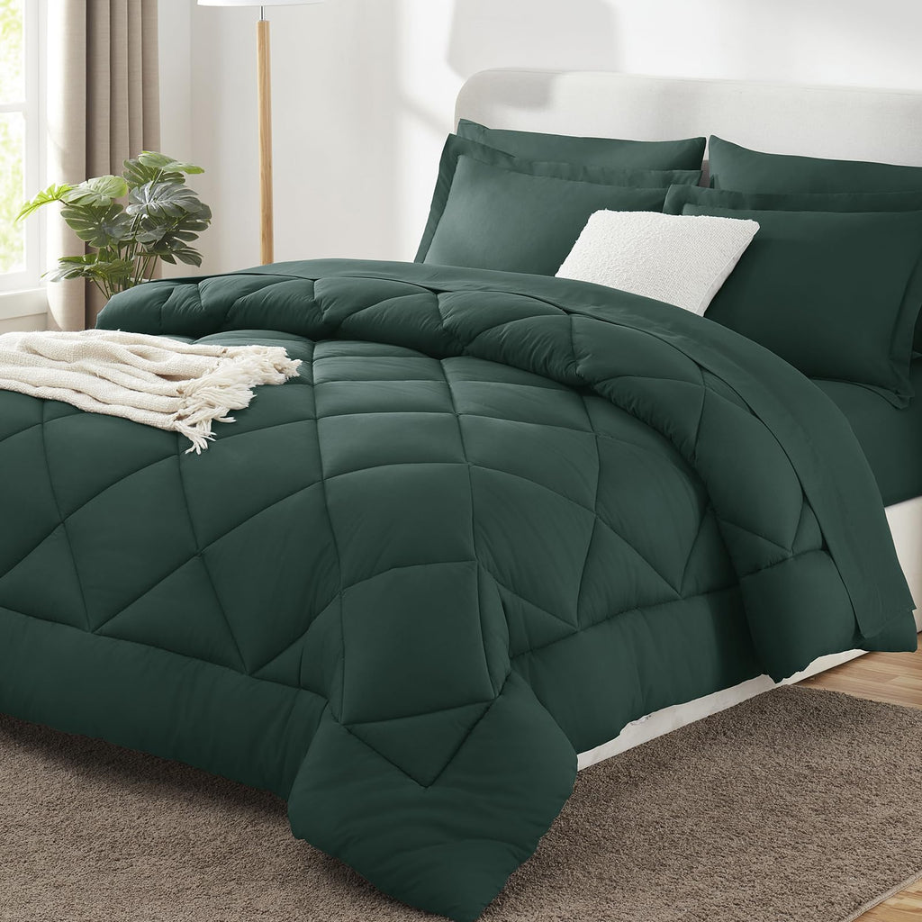 CozyLux Comforter Set, Down Alternative Bedding Set with Sheets, 5/7 Pieces