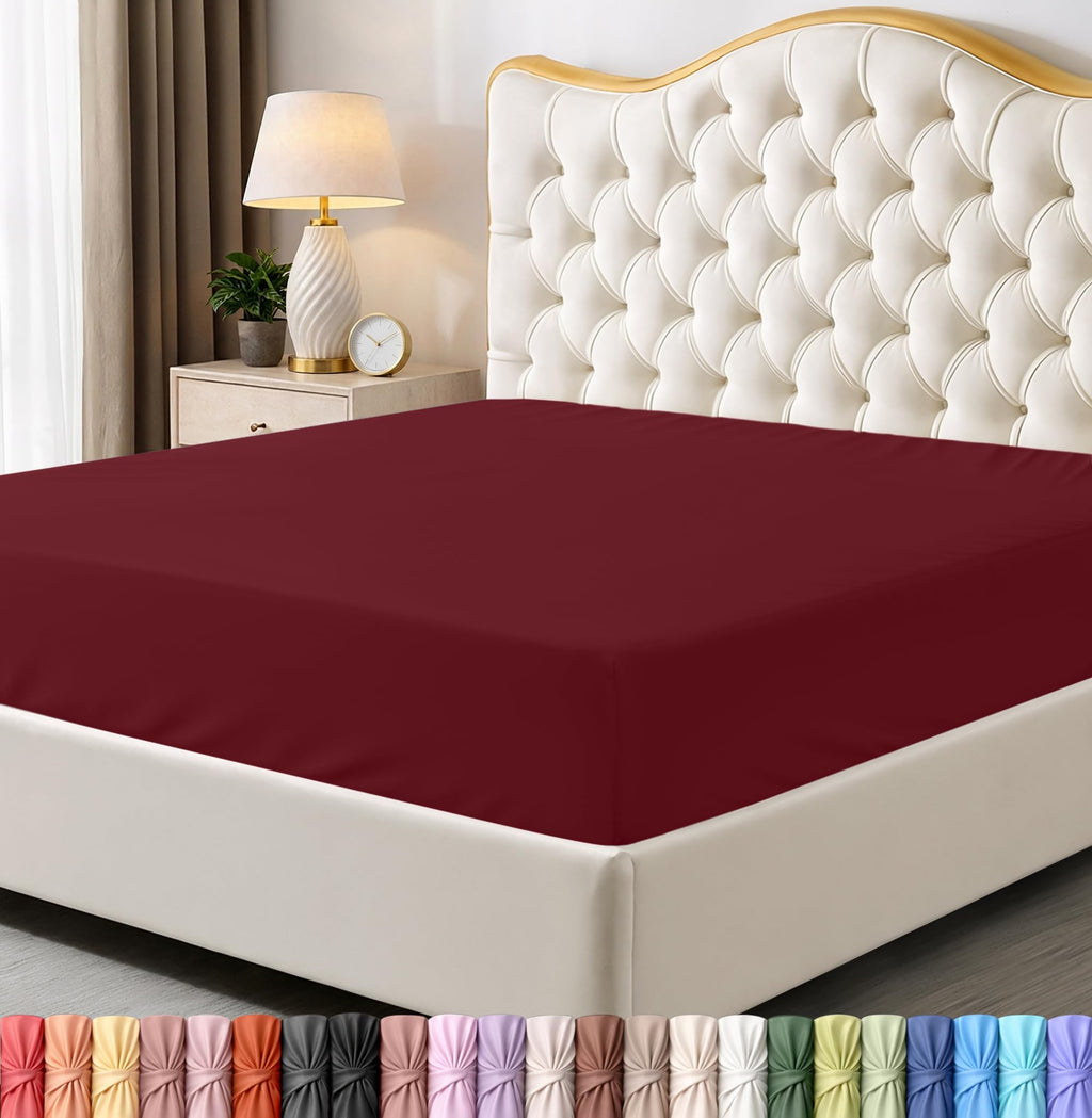 Fitted Sheet, Ultra Soft Fits Up to 16 Inch Deep Pocket