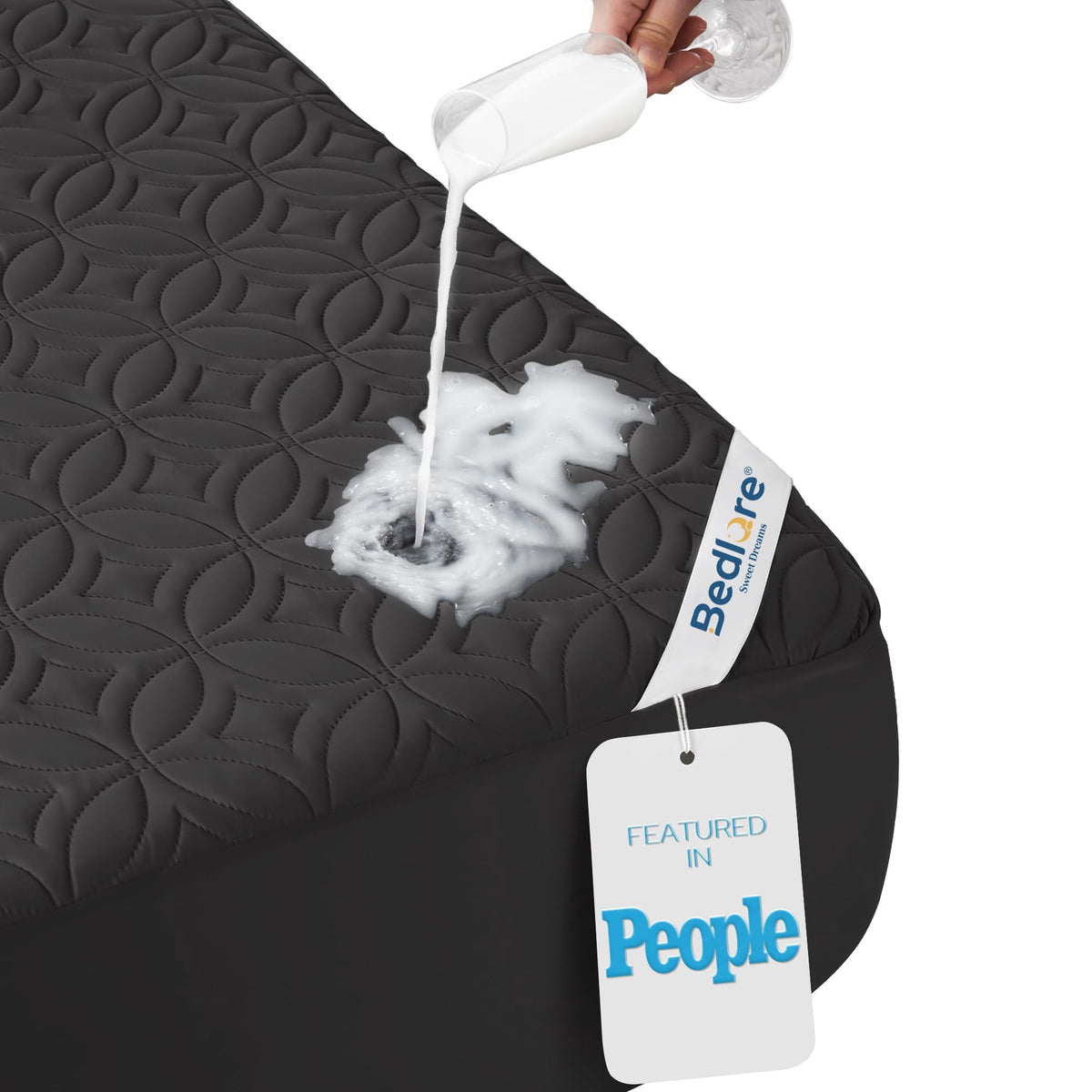 BEDLORE Waterproof Breathable Mattress Protector Cover