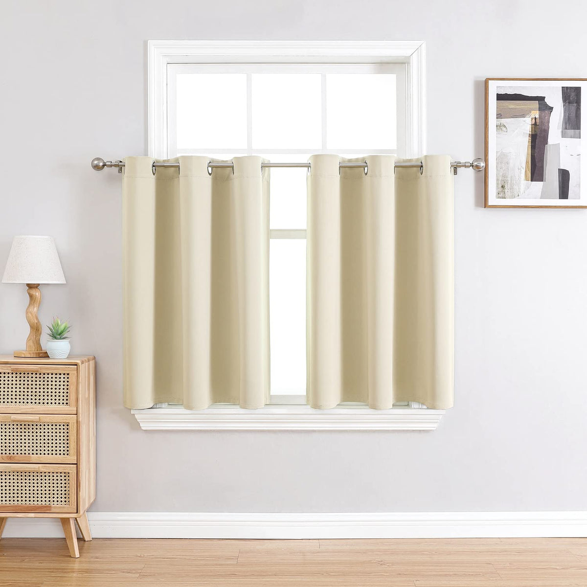 ChrisDowa 2-Panel Thermal Insulated Blackout Curtains