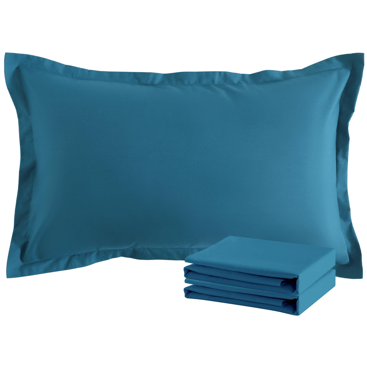 NTBAY Brushed Microfiber Pillow Shams, Soft and Cozy, Wrinkle, Fade, Stain Resistant 2 Pack Pillow Cases