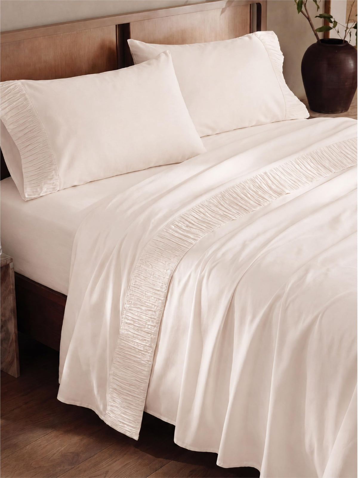 Bedsure Sheet Set - Soft Sheets - Breathable & Cooling - Hotel Luxury - Easy Care Polyester Microfiber Bedding