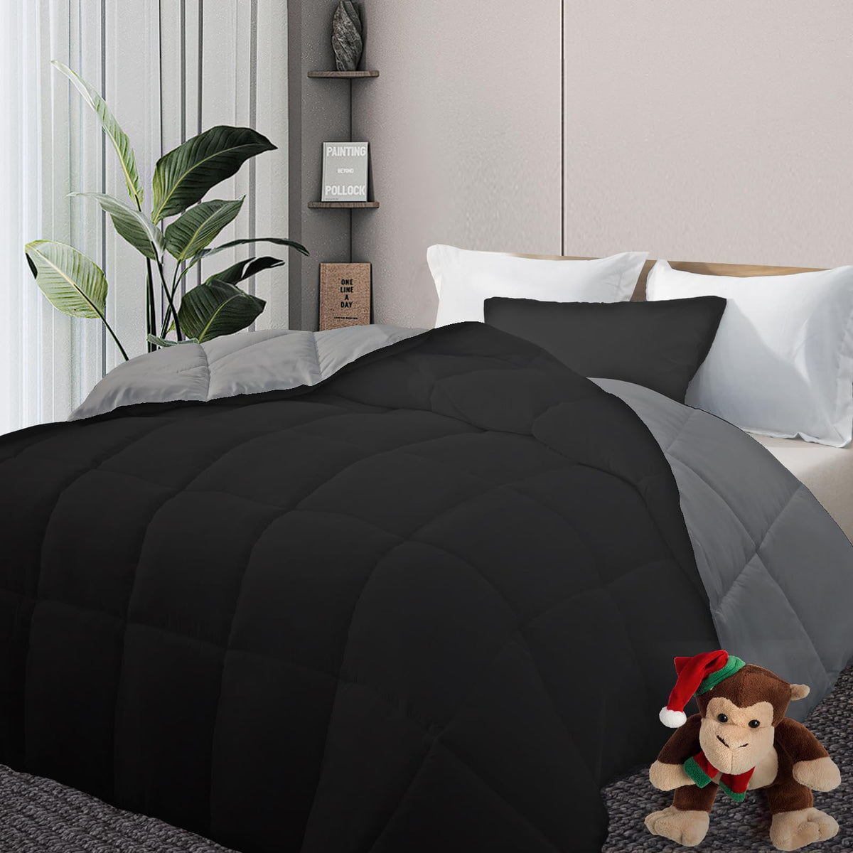 DOWNCOOL Comforters Size, White Duvet Insert, Lightweight Quilt