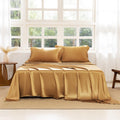 THXSILK 22 Momme Silk Sheet Set 4 Pcs, 7A+ Silk Bed Sheets, Luxury Bedding Sets -Ultra Soft, Durable-100% Top Grade Mulberry Silk