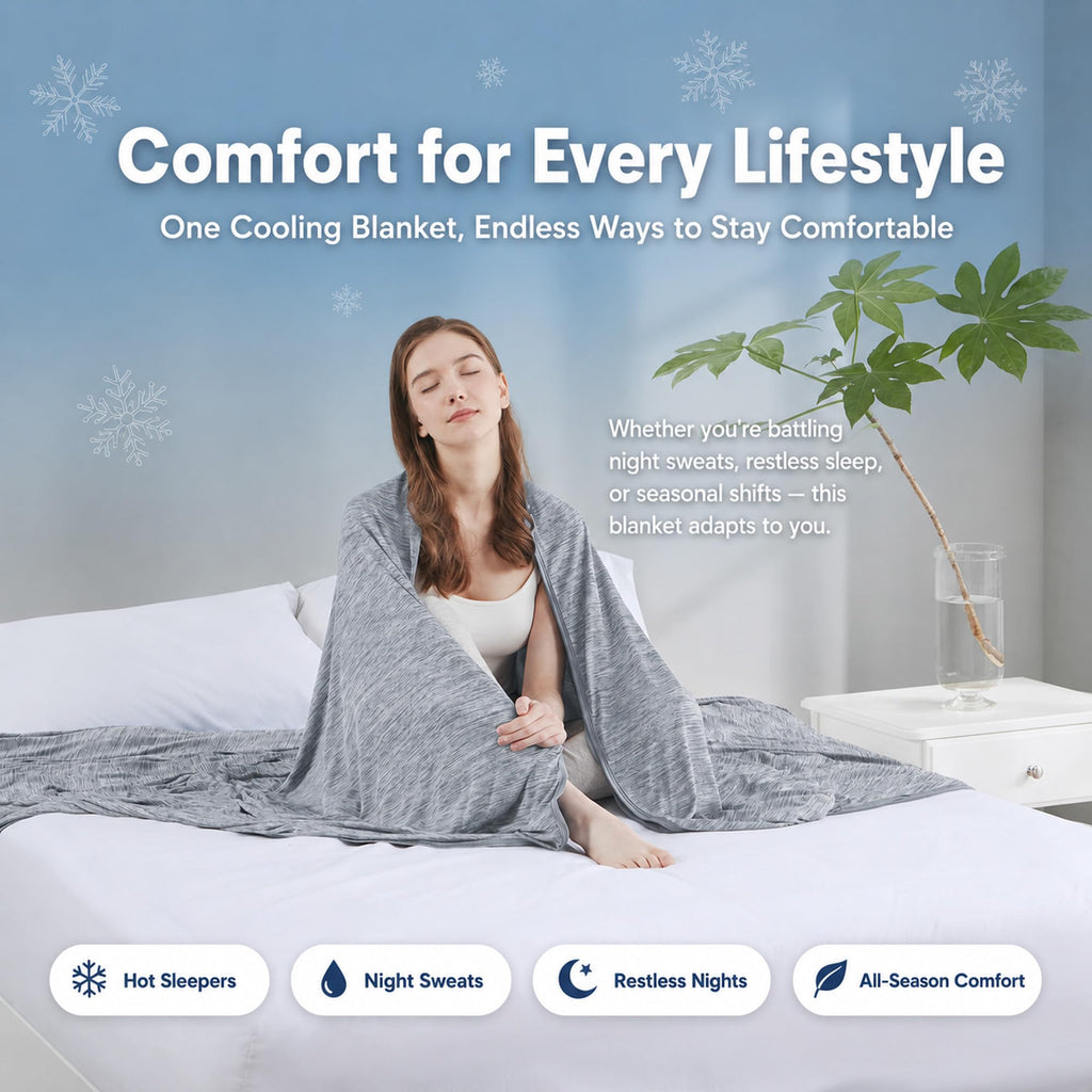 PolarEdge Cooling Blanket for Hot Sleepers and Warm Nights