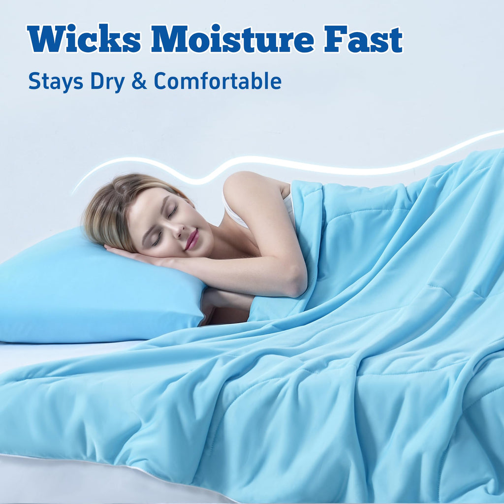 DOWNCOOL Lightweight Cooling Comforter for Hot Sleepers