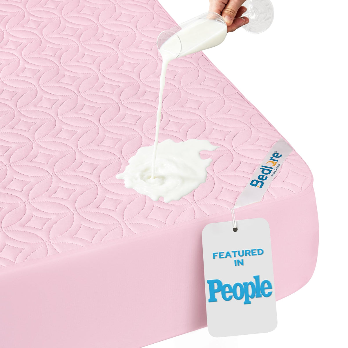 BEDLORE Waterproof Breathable Mattress Protector Cover