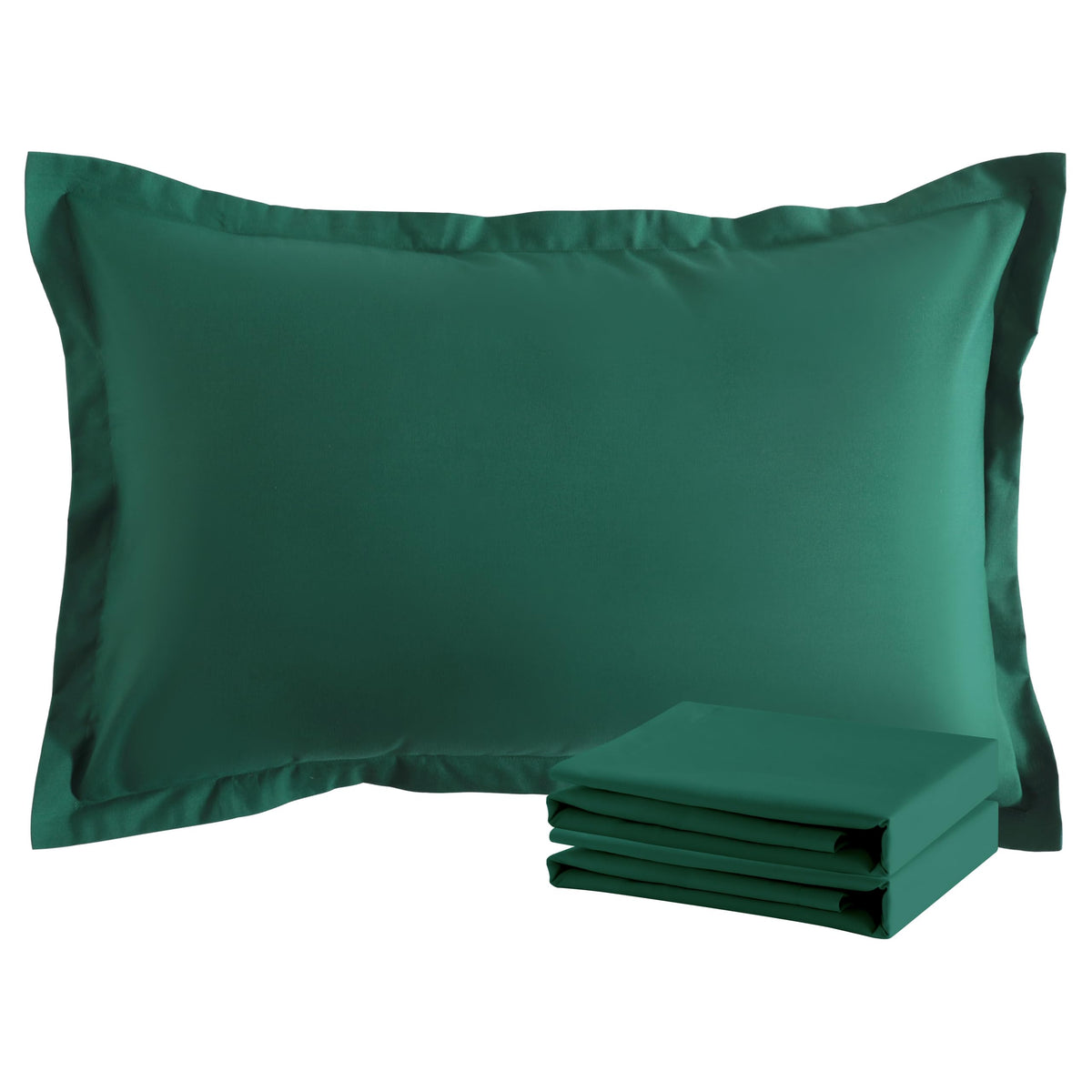NTBAY Brushed Microfiber Pillow Shams, Soft and Cozy, Wrinkle, Fade, Stain Resistant 2 Pack Pillow Cases