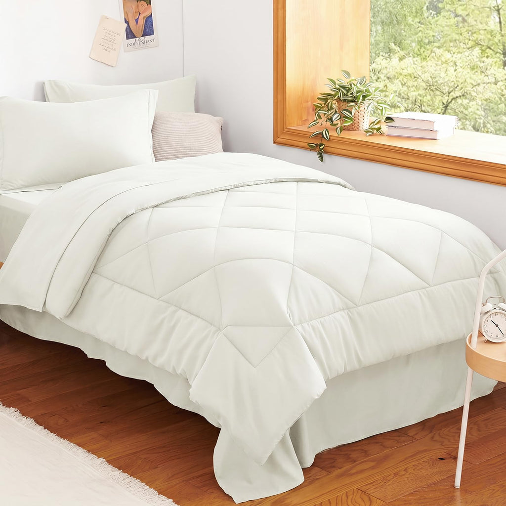 CozyLux Comforter Set, Down Alternative Bedding Set with Sheets, 5/7 Pieces