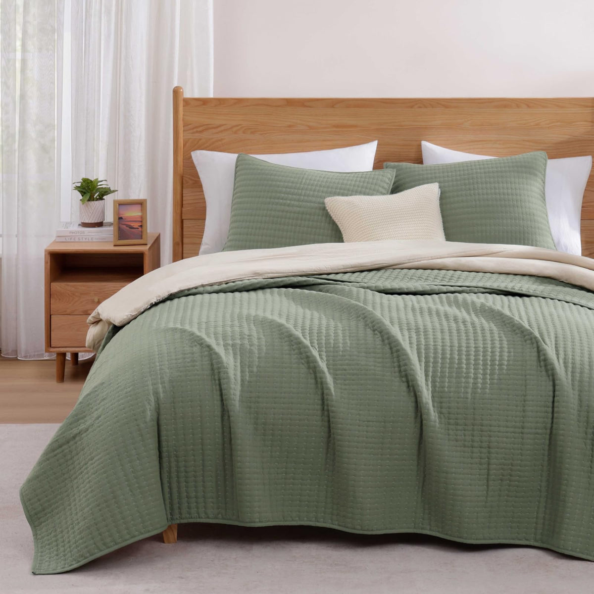 WRENSONGE 3-Piece Lightweight Quilt Bedding Set