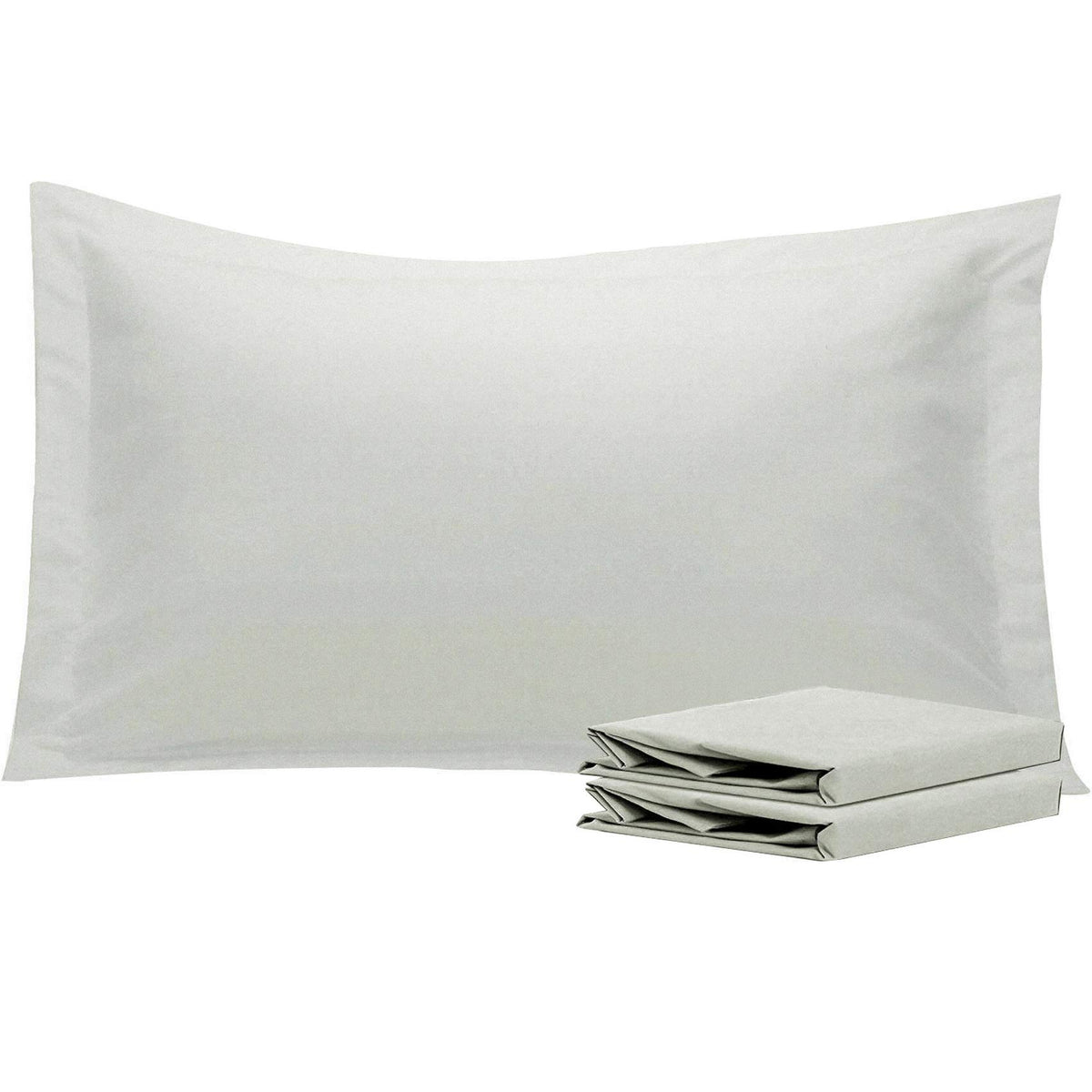 NTBAY Brushed Microfiber Pillow Shams, Soft and Cozy, Wrinkle, Fade, Stain Resistant 2 Pack Pillow Cases