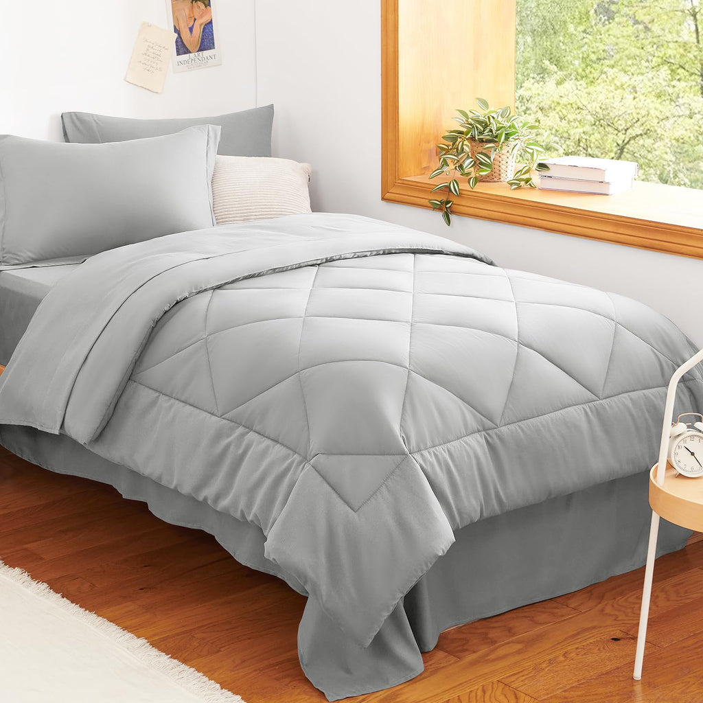 CozyLux Comforter Set, Down Alternative Bedding Set with Sheets, 5/7 Pieces