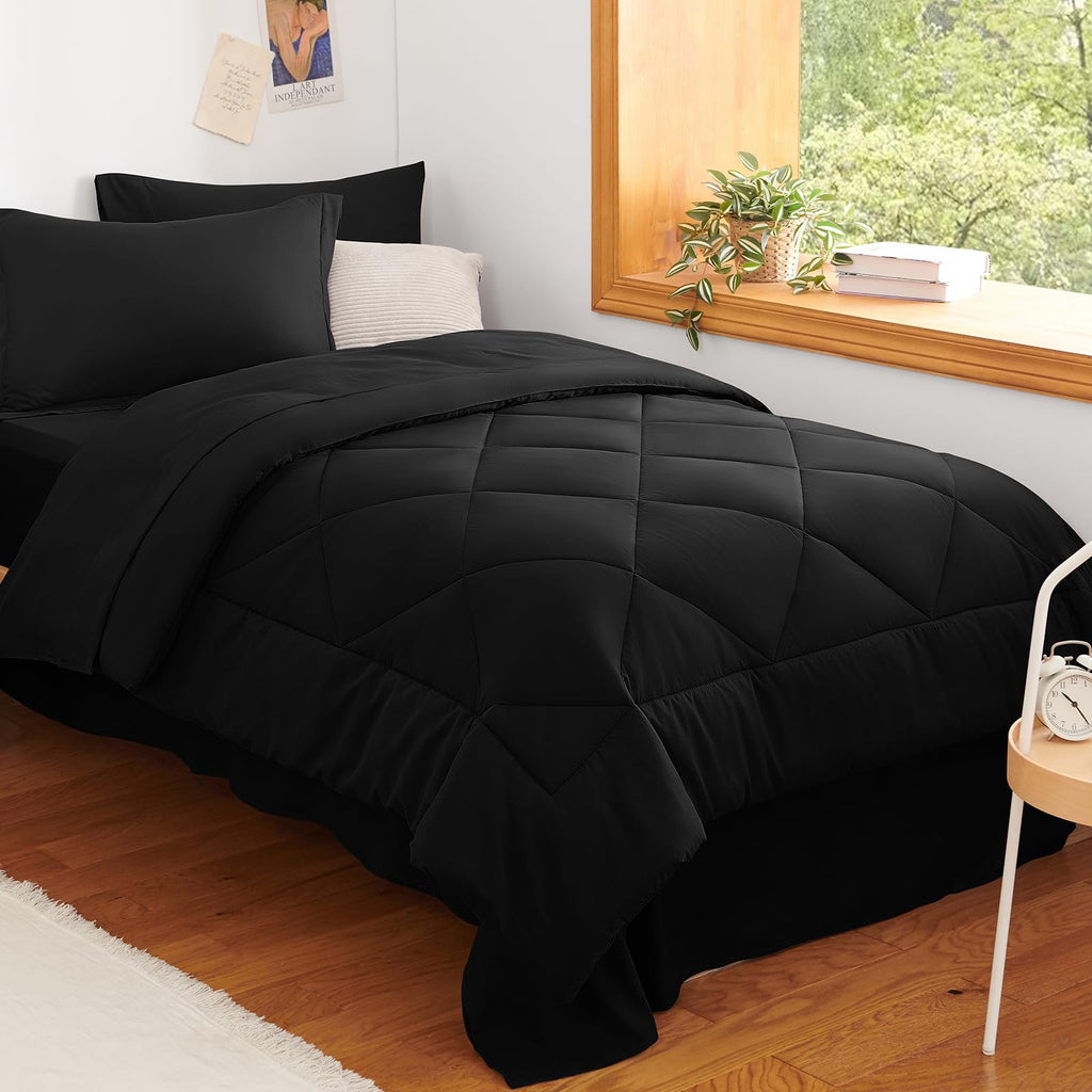 CozyLux Comforter Set, Down Alternative Bedding Set with Sheets, 5/7 Pieces