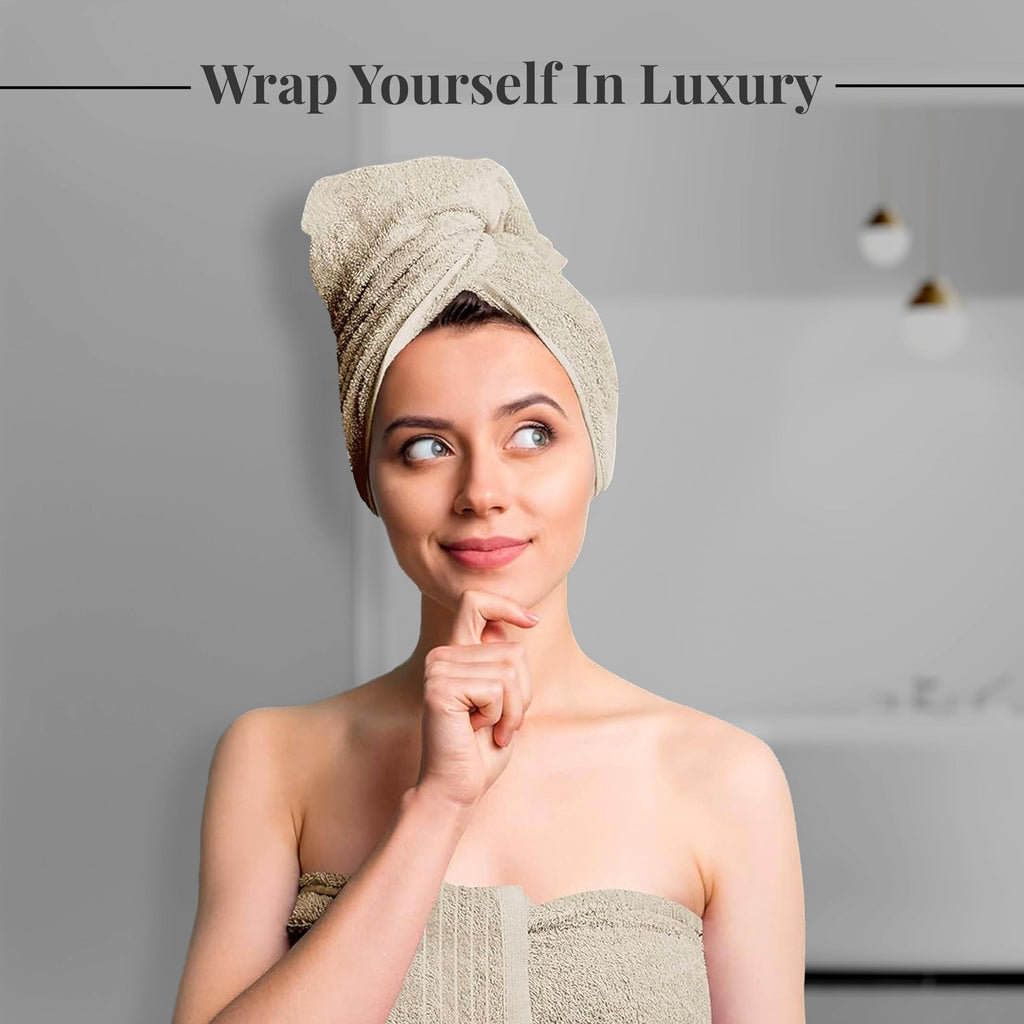 Tens Towels Pack of 8 Towels Set, 2 Extra Large Bath, 2 Hand, 4 Washcloths, 100% Cotton, Lighter Weight, Quicker to Dry, Super Absorbent, Perfect for Bathroom