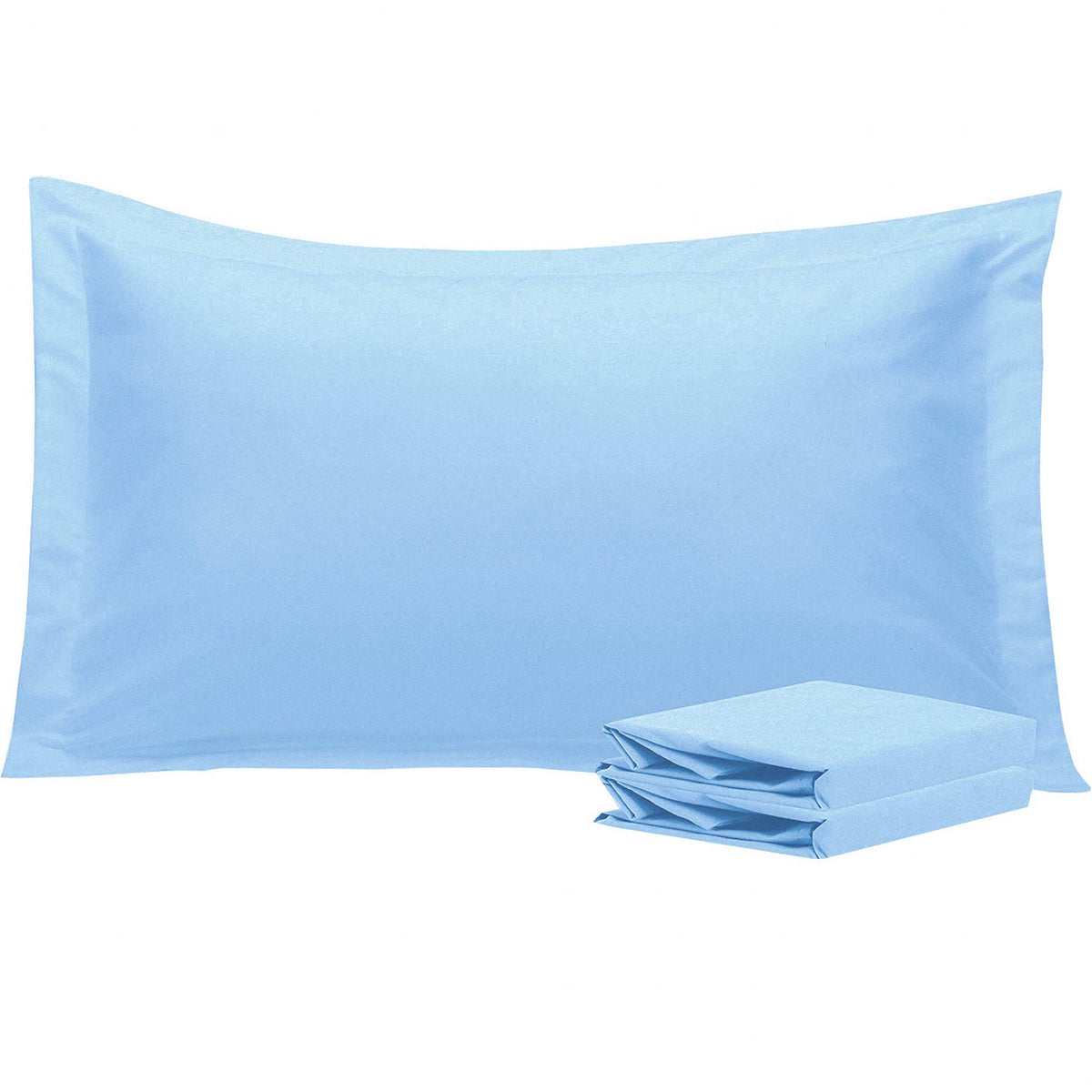 NTBAY Brushed Microfiber Pillow Shams, Soft and Cozy, Wrinkle, Fade, Stain Resistant 2 Pack Pillow Cases