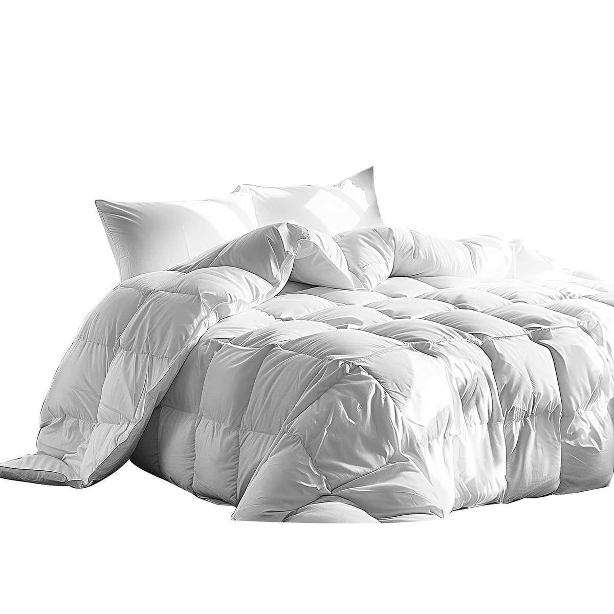 Serta Goose Feather Down Fiber Cotton Comforter