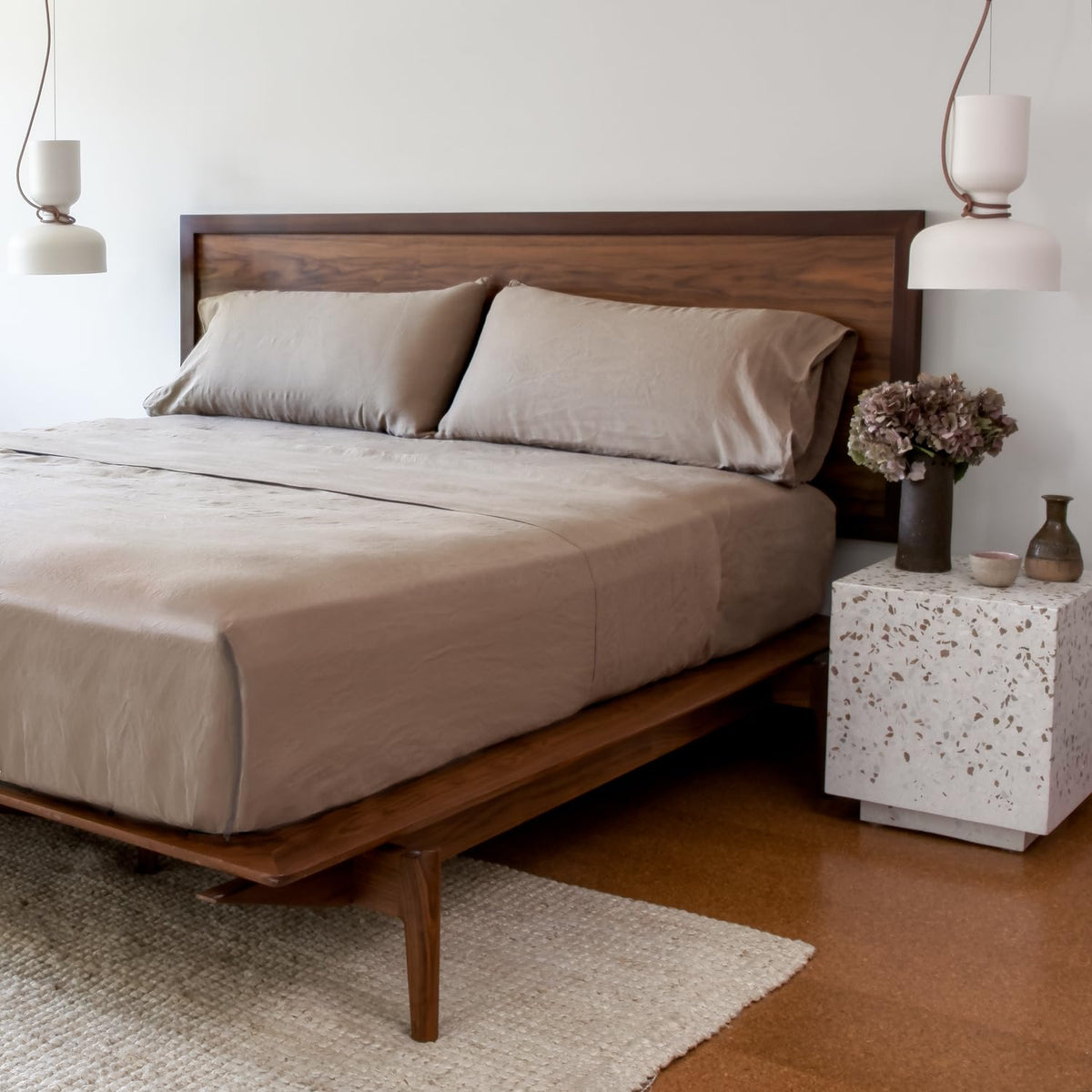 Huddleson Linen Sheet Set Breathable French Flax Woven in Italy European Luxury Quality Sheets