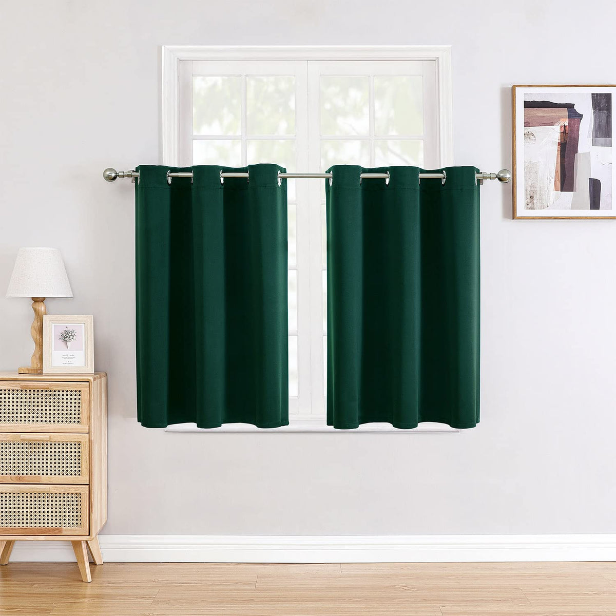 ChrisDowa 2-Panel Thermal Insulated Blackout Curtains