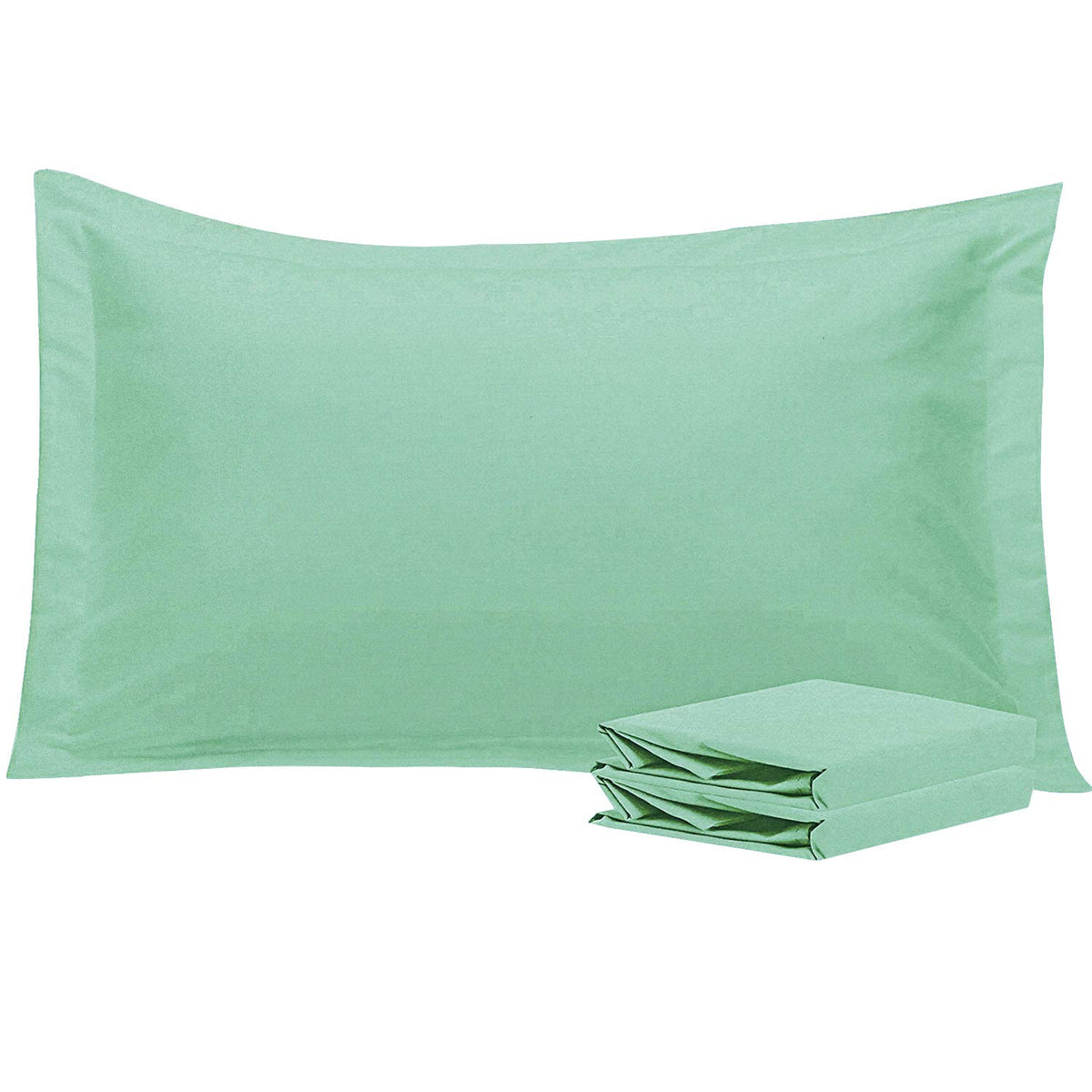 NTBAY Brushed Microfiber Pillow Shams, Soft and Cozy, Wrinkle, Fade, Stain Resistant 2 Pack Pillow Cases